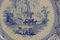 Englischer Teller aus Steingut in Blau & Weiß von Arcadia, 1840er 2