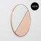 Orbis Dualis™ Rose Gold & Silver Mixed Tint Round Oversized Mirror with Copper Frame by Alguacil & Perkoff Ltd 1