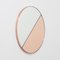 Orbis Dualis™ Rose Gold & Silver Mixed Tint Round Oversized Mirror with Copper Frame by Alguacil & Perkoff Ltd 10