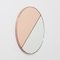 Orbis Dualis™ Rose Gold & Silver Mixed Tint Round Oversized Mirror with Copper Frame by Alguacil & Perkoff Ltd 2