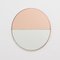 Orbis Dualis™ Rose Gold & Silver Mixed Tint Round Oversized Mirror with Copper Frame by Alguacil & Perkoff Ltd 13