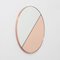 Orbis Dualis™ Rose Gold & Silver Mixed Tint Round Medium Mirror with Copper Frame by Alguacil & Perkoff Ltd 1