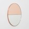 Orbis Dualis™ Rose Gold & Silver Mixed Tint Round Medium Mirror with Copper Frame by Alguacil & Perkoff Ltd 13