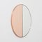 Orbis Dualis™ Rose Gold & Silver Mixed Tint Round Medium Mirror with Copper Frame by Alguacil & Perkoff Ltd 14