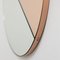 Orbis Dualis™ Rose Gold & Silver Mixed Tint Round Regular Mirror with Copper Frame by Alguacil & Perkoff Ltd 3