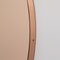 Orbis Dualis™ Rose Gold & Silver Mixed Tint Round Regular Mirror with Copper Frame by Alguacil & Perkoff Ltd 6