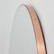 Orbis™ Large Round Modern Mirror with Copper Frame by Alguacil & Perkoff Ltd 3