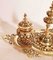 Goldfarbene Bronze Schale mit Tablett im Ottoman Stil 11