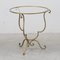 French Gilded Iron Side Table, Image 3