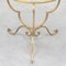 French Gilded Iron Side Table, Imagen 4