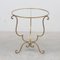French Gilded Iron Side Table 1