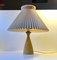 Gelbe Honigglas Tischlampe von Jacob E. Bang für Kastrup, 1950er 1