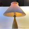 Lámpara de mesa en amarillo miel de vidrio de Jacob E. Bang para Kastrup, años 50, Imagen 4
