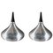 Aluminium Pendant Lamps by Jo Hammerborg, 1960s, Set of 2 1