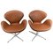Modell 3320 Swan Chairs von Arne Jacobsen für Fritz Hansen, 1980er, 2er Set 1