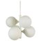Mid-Century Space Age White 4-Arm Chandelier from Kaiser Leuchten, Germany, 1960s, Image 1