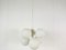 Mid-Century Space Age White 4-Arm Chandelier from Kaiser Leuchten, Germany, 1960s, Image 2