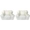 Pair of White Leather Armchairs by Arik Ben Simhon, 2002, Set of 2 1