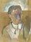 Ritratto, disegno originale Pastelli colorati su carta velours, XX secolo, Immagine 1