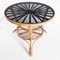 French Rattan Side Table, 1960s, Image 4