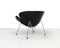 Orange Slice Black Leather Lounge Chair by Pierre Paulin for Artifort, 1990s 5