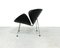Orange Slice Black Leather Lounge Chair by Pierre Paulin for Artifort, 1990s 2