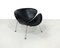 Orange Slice Black Leather Lounge Chair by Pierre Paulin for Artifort, 1990s, Immagine 8