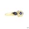 Gold Ring with Diamonds and Sapphires, 2000s, Immagine 3