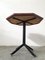 Mesa de comedor Mid-Century hexagonal de palisandro con estructura de hierro negro, Imagen 8