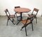 Mid-Century Hexagonal Rosewood Dining Table with Black Iron Structure 6