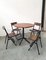 Mid-Century Hexagonal Rosewood Dining Table with Black Iron Structure 5