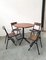 Mid-Century Hexagonal Rosewood Dining Table with Black Iron Structure, Image 5