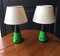 Lámparas de mesa vintage con formas cónicas en verde de Zonca. Juego de 2, Imagen 2