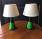 Vintage Table Lamps with Green Conical Shapes from Zonca, Set of 2 2