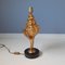 Lámpara de mesa Hollywood Regency de latón en forma de concha, años 70, Imagen 5