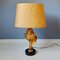 Lampe de Bureau Coquillage Hollywood Regency en Laiton, 1970s 1