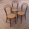 No. 14 Dining Chairs by Michael Thonet for Fischel, 1920s, Set of 3 4