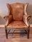 Leather Wing Chair, 1920s 1