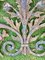 Wrought Iron Pediment with Floral Decor 12