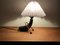 Lampada da tavolo in ceramica di Loholt, anni '60, Immagine 4