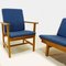 4-Seater Sofa & 2 Armchairs by Børge Mogensen for Fredericia, 1960s, Set of 3 5