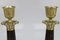 French Empire Style Bronze and Brass Candlesticks on Tripod Base, Set of 2 11