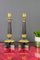 Französische Kerzenständer aus Bronze und Messing im Empire Stil mit Dreifuß, 2er Set 7