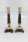 French Empire Style Bronze and Brass Candlesticks on Tripod Base, Set of 2, Image 23