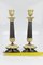 French Empire Style Bronze and Brass Candlesticks on Tripod Base, Set of 2 19