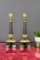 French Empire Style Bronze and Brass Candlesticks on Tripod Base, Set of 2 4