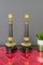 French Empire Style Bronze and Brass Candlesticks on Tripod Base, Set of 2 10