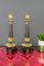 French Empire Style Bronze and Brass Candlesticks on Tripod Base, Set of 2, Image 10