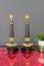 French Empire Style Bronze and Brass Candlesticks on Tripod Base, Set of 2 3