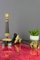Französische Kerzenständer aus Bronze und Messing im Empire Stil mit Dreifuß, 2er Set 9